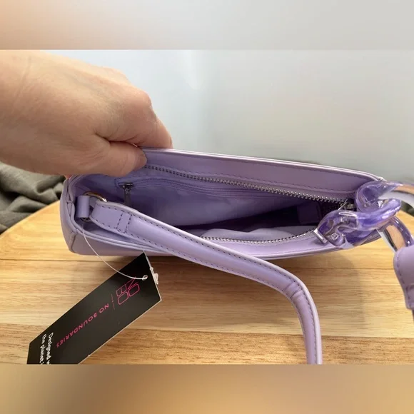 NOBO Lavender Top Zip Shoulder Bag, NWT - Picture 3 of 9
